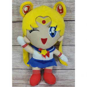 FW Plush Sailor Moon Stuffed Toy Doll Winking Yellow Blue Red 13" 2008